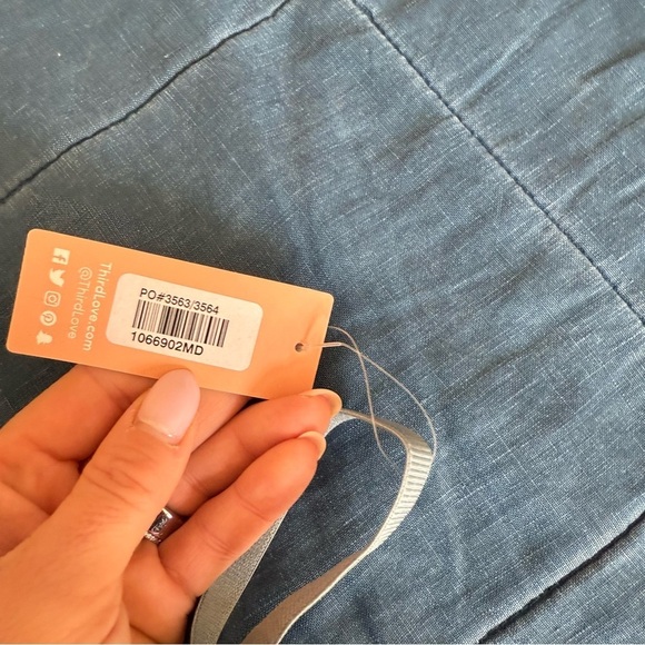 NWT ThirdLove Boho Lace Triangle Bralette Size Medium - Picture 7 of 7